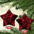 Polynesian Sunset Plumeria Ceramic Ornament Red Polynesian Tattoo