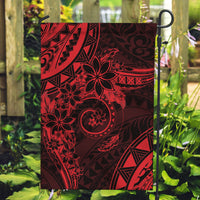 Polynesian Sunset Plumeria Garden Flag Red Polynesian Tattoo LT05 Garden Flag Red - Polynesian Pride