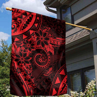 Polynesian Sunset Plumeria Garden Flag Red Polynesian Tattoo LT05 - Polynesian Pride
