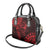 Polynesian Sunset Plumeria Shoulder Handbag Red Polynesian Tattoo