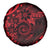 Polynesian Sunset Plumeria Spare Tire Cover Red Polynesian Tattoo