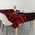 Polynesian Sunset Plumeria Tablecloth Red Polynesian Tattoo