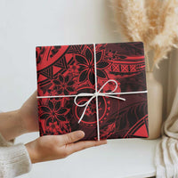 Polynesian Sunset Plumeria Wrapping Paper Red Polynesian Tattoo LT05 - Polynesian Pride