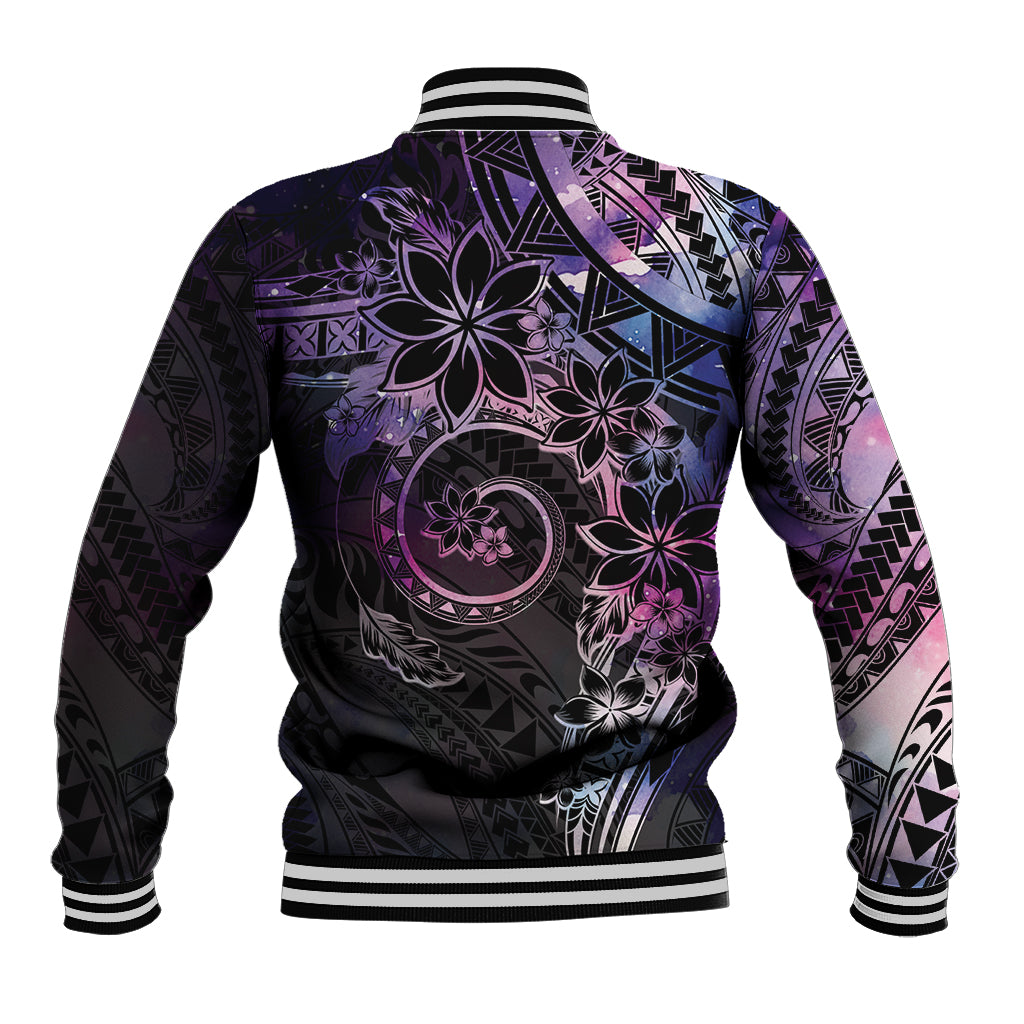 Polynesian Sunset Plumeria Baseball Jacket Galaxy Polynesian Tattoo LT05 - Polynesian Pride