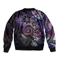 Polynesian Sunset Plumeria Bomber Jacket Galaxy Polynesian Tattoo LT05 - Polynesian Pride