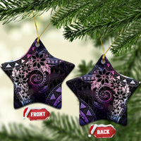 Polynesian Sunset Plumeria Ceramic Ornament Galaxy Polynesian Tattoo LT05 Star Galaxy - Polynesian Pride
