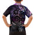 Polynesian Sunset Plumeria Family Matching Off The Shoulder Long Sleeve Dress and Hawaiian Shirt Galaxy Polynesian Tattoo