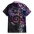 Polynesian Sunset Plumeria Family Matching Off Shoulder Maxi Dress and Hawaiian Shirt Galaxy Polynesian Tattoo