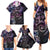 Polynesian Sunset Plumeria Family Matching Summer Maxi Dress and Hawaiian Shirt Galaxy Polynesian Tattoo