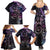 Polynesian Sunset Plumeria Family Matching Summer Maxi Dress and Hawaiian Shirt Galaxy Polynesian Tattoo