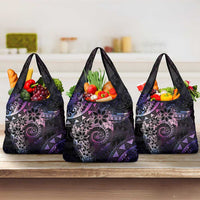 Polynesian Sunset Plumeria Grocery Bag Galaxy Polynesian Tattoo LT05 3-pack One Size Galaxy - Polynesian Pride