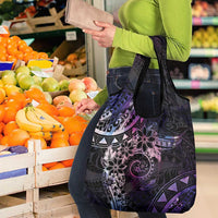 Polynesian Sunset Plumeria Grocery Bag Galaxy Polynesian Tattoo LT05 - Polynesian Pride