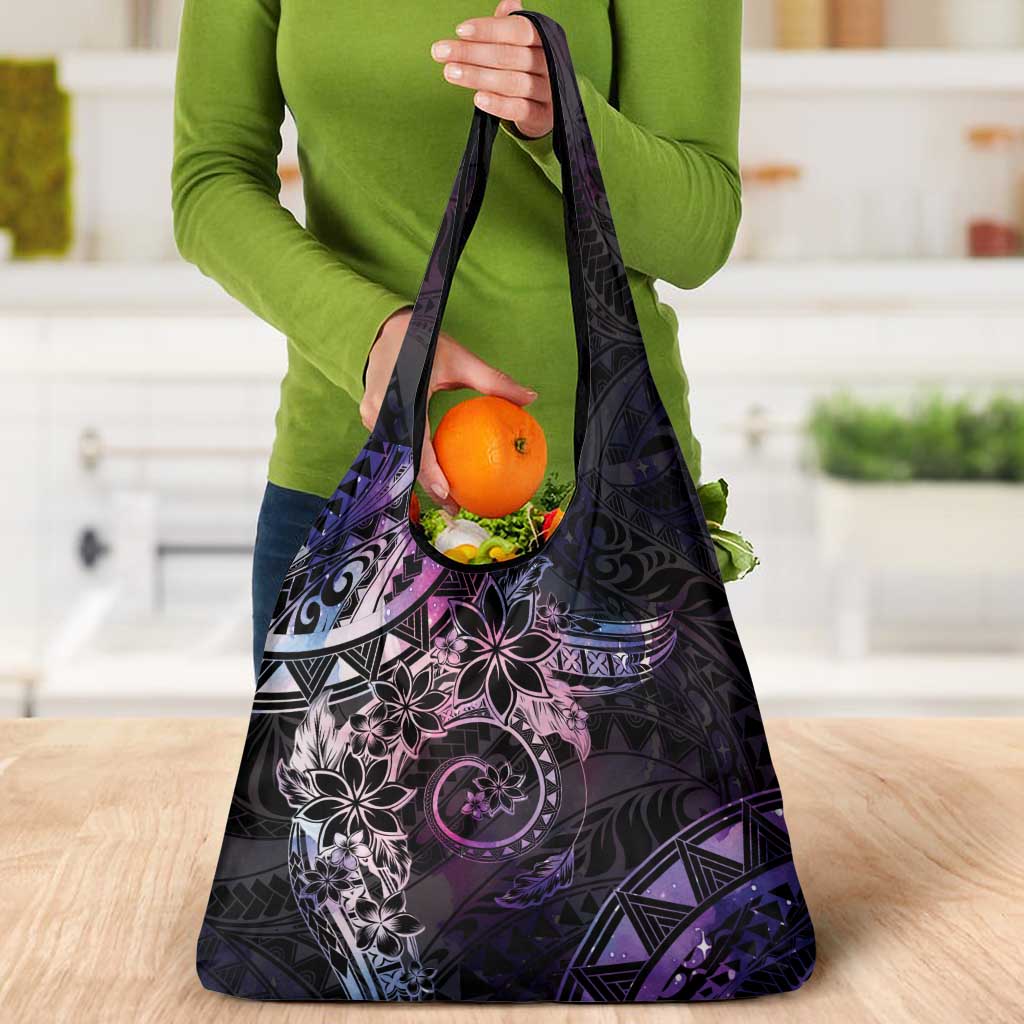 Polynesian Sunset Plumeria Grocery Bag Galaxy Polynesian Tattoo LT05 - Polynesian Pride