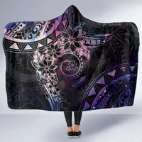 Polynesian Sunset Plumeria Hooded Blanket Galaxy Polynesian Tattoo LT05 - Polynesian Pride