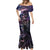 Polynesian Sunset Plumeria Mermaid Dress Galaxy Polynesian Tattoo