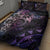 Polynesian Sunset Plumeria Quilt Bed Set Galaxy Polynesian Tattoo