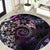 Polynesian Sunset Plumeria Round Carpet Galaxy Polynesian Tattoo