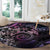 Polynesian Sunset Plumeria Round Carpet Galaxy Polynesian Tattoo