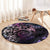 Polynesian Sunset Plumeria Round Carpet Galaxy Polynesian Tattoo