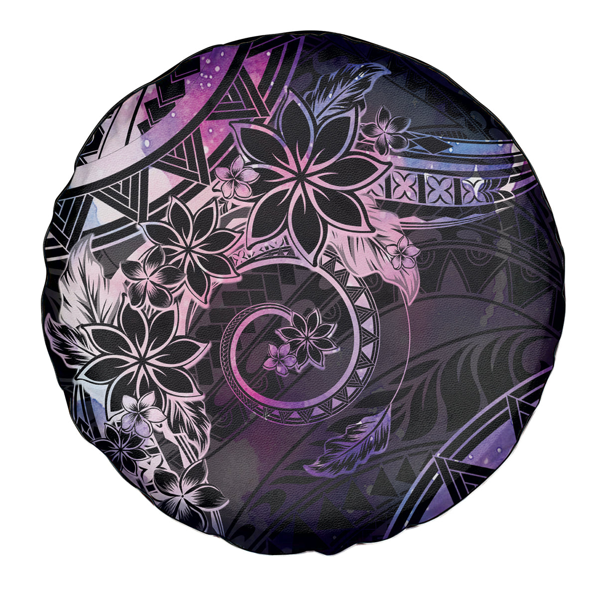 Polynesian Sunset Plumeria Spare Tire Cover Galaxy Polynesian Tattoo LT05 - Polynesian Pride