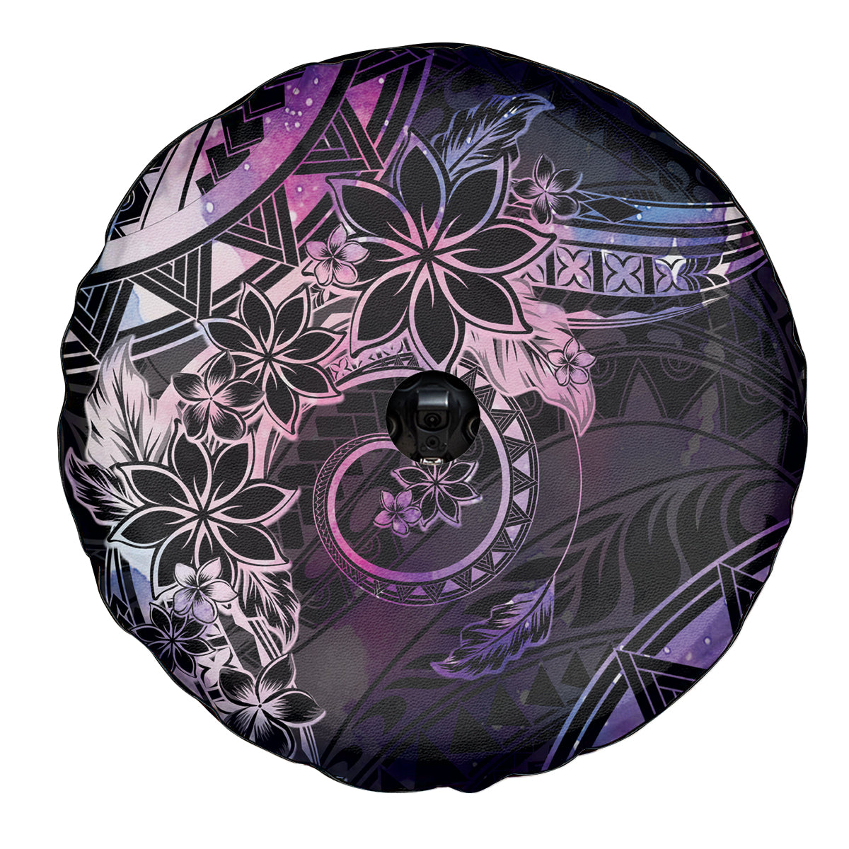 Polynesian Sunset Plumeria Spare Tire Cover Galaxy Polynesian Tattoo LT05 - Polynesian Pride