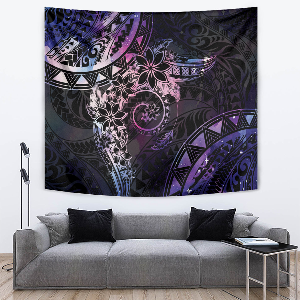 Polynesian Sunset Plumeria Tapestry Galaxy Polynesian Tattoo LT05 Galaxy - Polynesian Pride