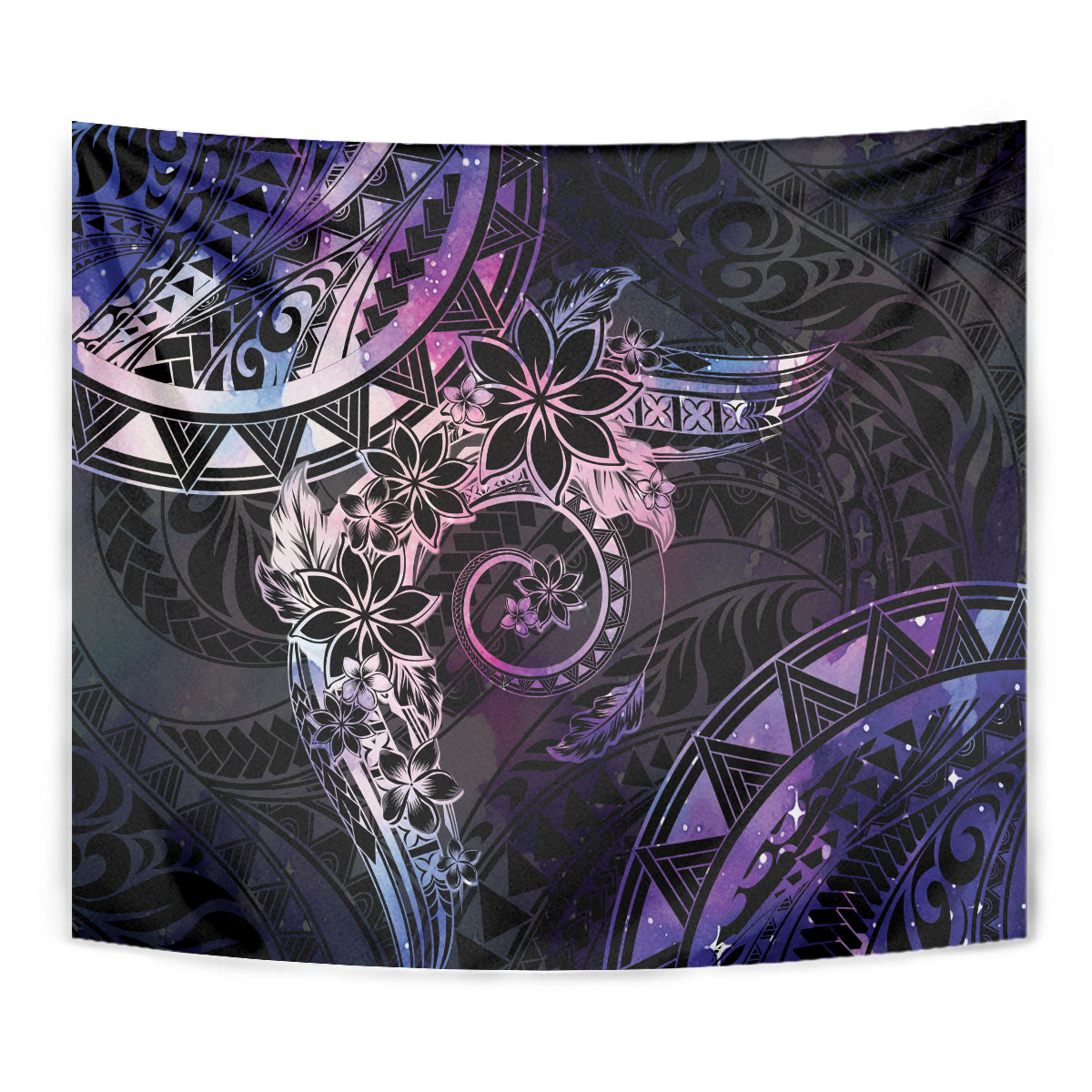 Polynesian Sunset Plumeria Tapestry Galaxy Polynesian Tattoo LT05 - Polynesian Pride