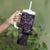 Galaxy Polynesian Pattern With Plumeria Flowers Tumbler With Handle