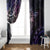 Polynesian Sunset Plumeria Window Curtain Galaxy Polynesian Tattoo