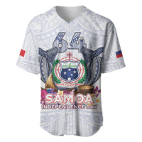 Samoa Independence Day Baseball Jersey Samoa United For A New Beginning LT05 White - Polynesian Pride