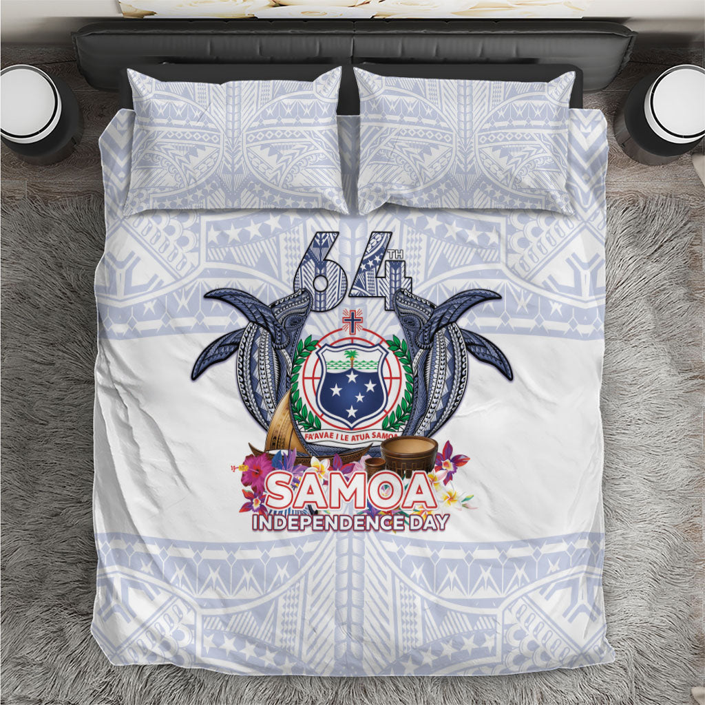Samoa Independence Day Bedding Set Samoa United For A New Beginning LT05 White - Polynesian Pride