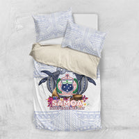 Samoa Independence Day Bedding Set Samoa United For A New Beginning LT05 US Twin 172cm x 218cm White - Polynesian Pride