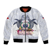 Samoa Independence Day Bomber Jacket Samoa United For A New Beginning LT05 Unisex White - Polynesian Pride