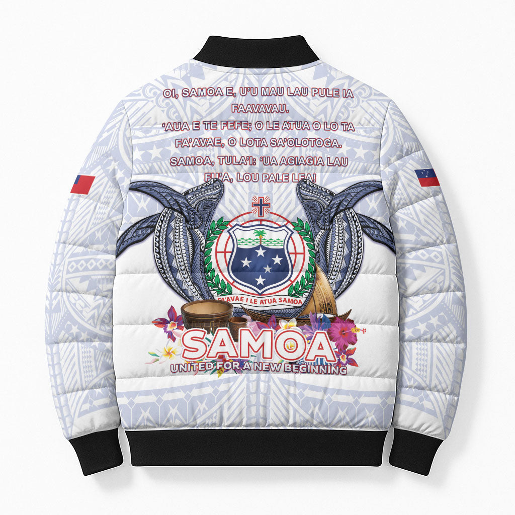 Samoa Independence Day Bomber Puffer Jacket Samoa United For A New Beginning LT05 - Polynesian Pride