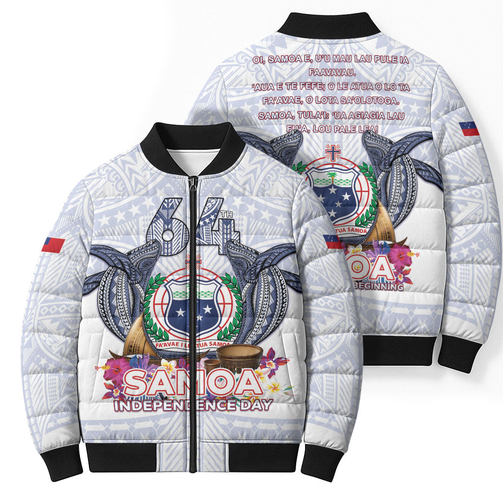 Samoa Independence Day Bomber Puffer Jacket Samoa United For A New Beginning LT05 - Polynesian Pride