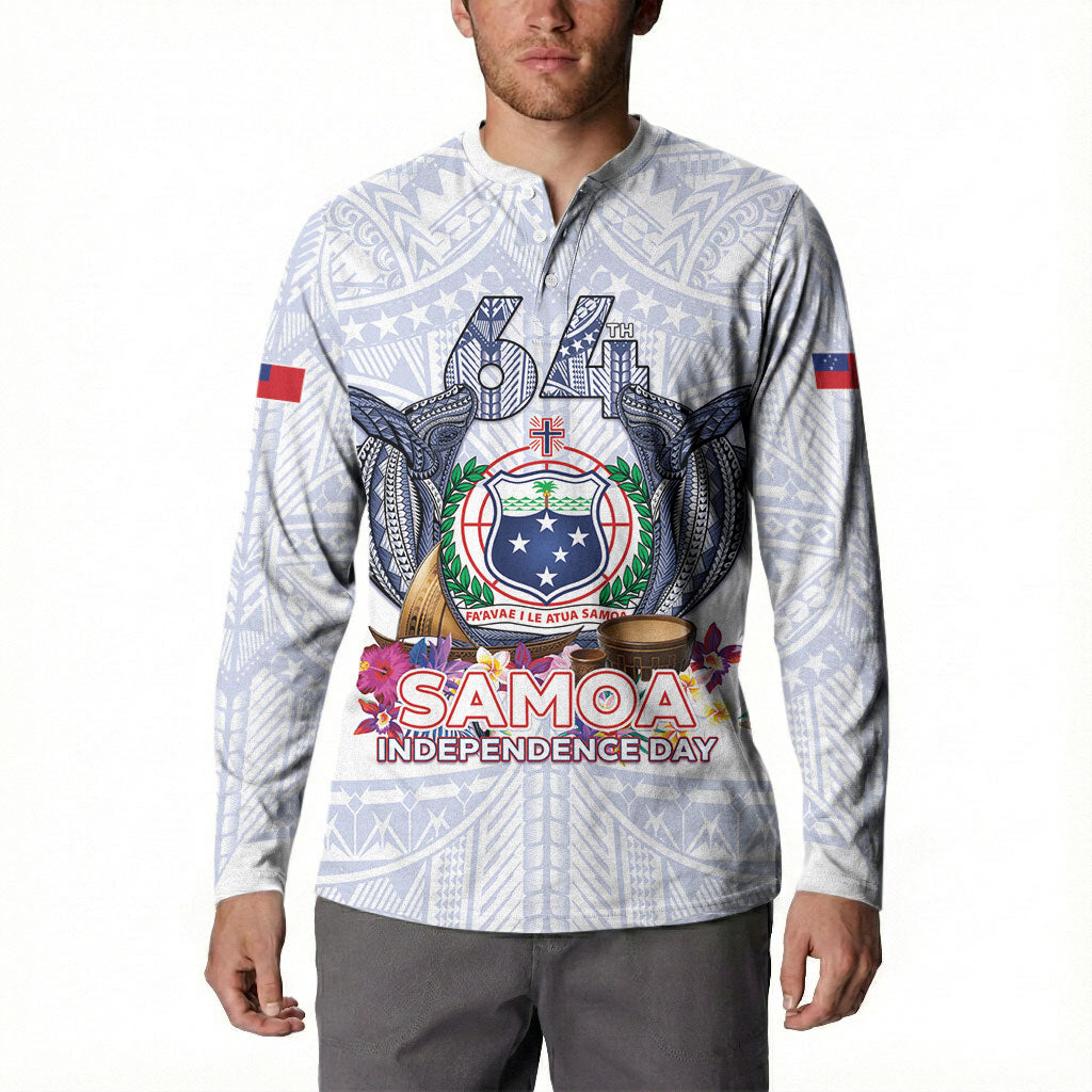 Samoa Independence Day Button Sweatshirt Samoa United For A New Beginning LT05 - Polynesian Pride