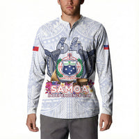 Samoa Independence Day Button Sweatshirt Samoa United For A New Beginning LT05 - Polynesian Pride