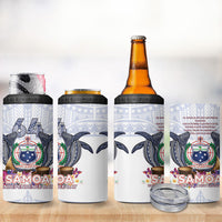 Samoa Independence Day 4 in 1 Can Cooler Tumbler Samoa United For A New Beginning LT05 - Polynesian Pride