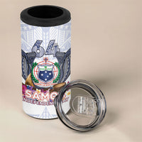 Samoa Independence Day 4 in 1 Can Cooler Tumbler Samoa United For A New Beginning LT05 - Polynesian Pride