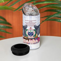 Samoa Independence Day 4 in 1 Can Cooler Tumbler Samoa United For A New Beginning LT05 - Polynesian Pride