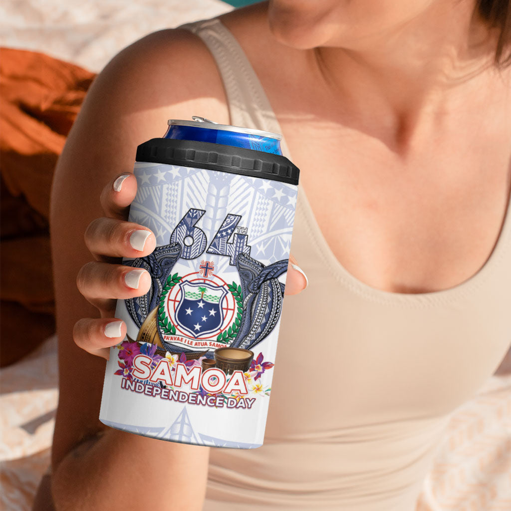 Samoa Independence Day 4 in 1 Can Cooler Tumbler Samoa United For A New Beginning LT05 - Polynesian Pride
