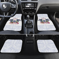 Samoa Independence Day Car Mats Samoa United For A New Beginning LT05 Set 4pcs White - Polynesian Pride