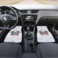 Samoa Independence Day Car Mats Samoa United For A New Beginning LT05 Set 2pcs - Front White - Polynesian Pride