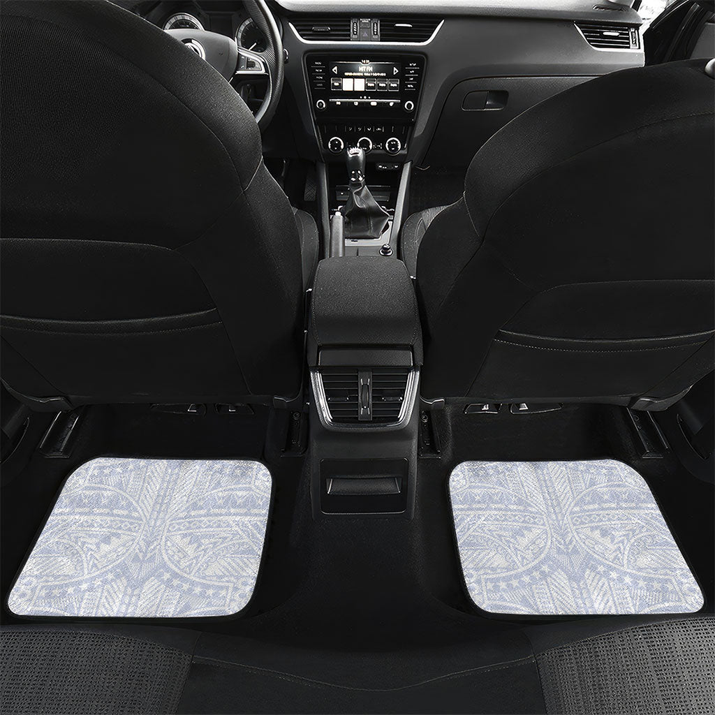 Samoa Independence Day Car Mats Samoa United For A New Beginning LT05 Set 2pcs - Back White - Polynesian Pride
