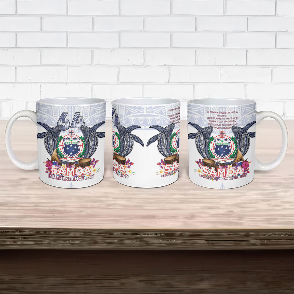 Samoa Independence Day Ceramic Mug Samoa United For A New Beginning LT05 - Polynesian Pride