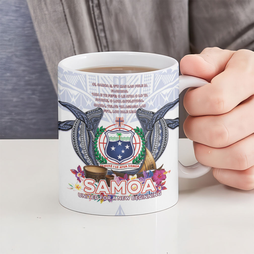Samoa Independence Day Ceramic Mug Samoa United For A New Beginning LT05 - Polynesian Pride