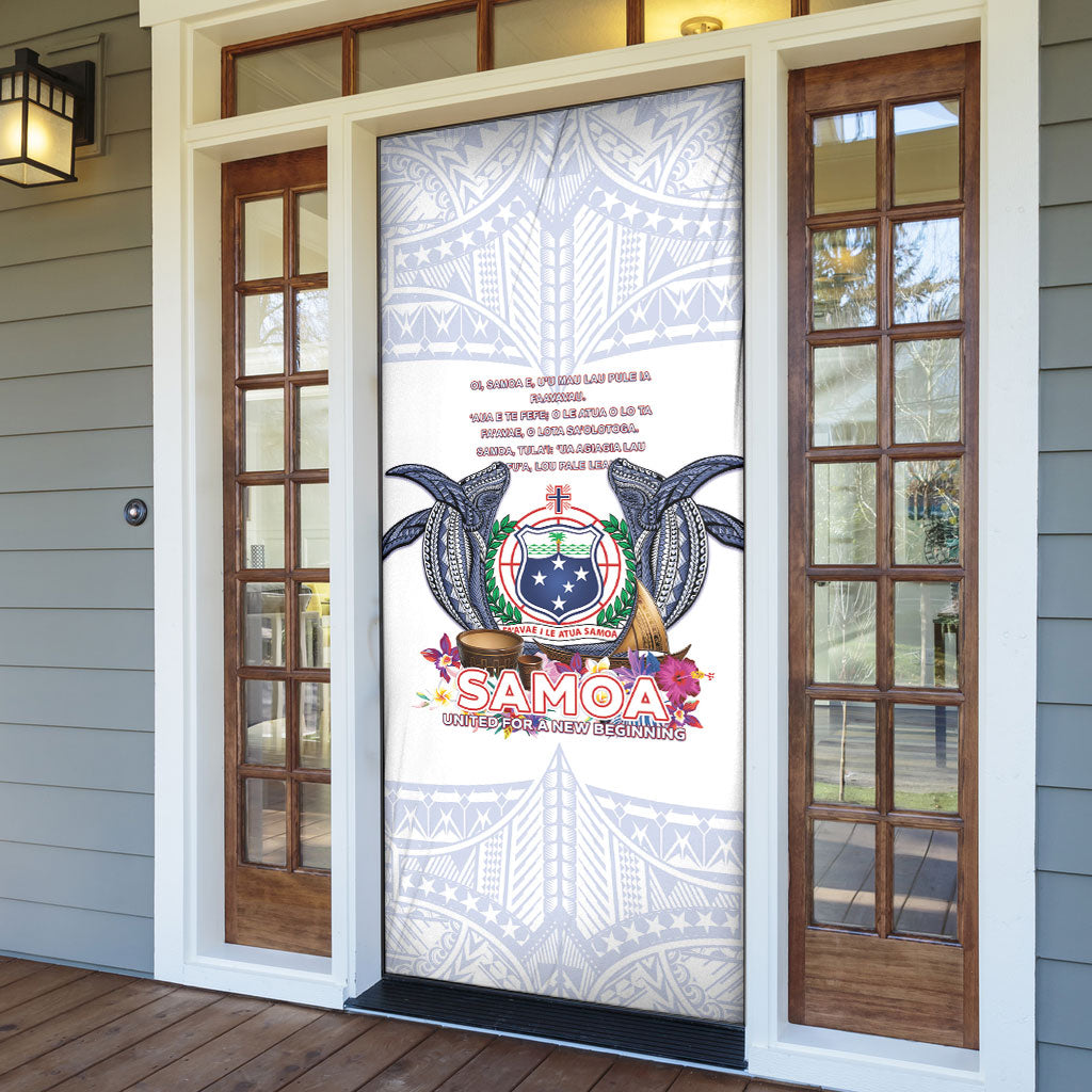 Samoa Independence Day Door Cover Samoa United For A New Beginning LT05 - Polynesian Pride