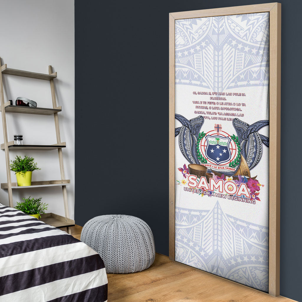 Samoa Independence Day Door Cover Samoa United For A New Beginning LT05 - Polynesian Pride