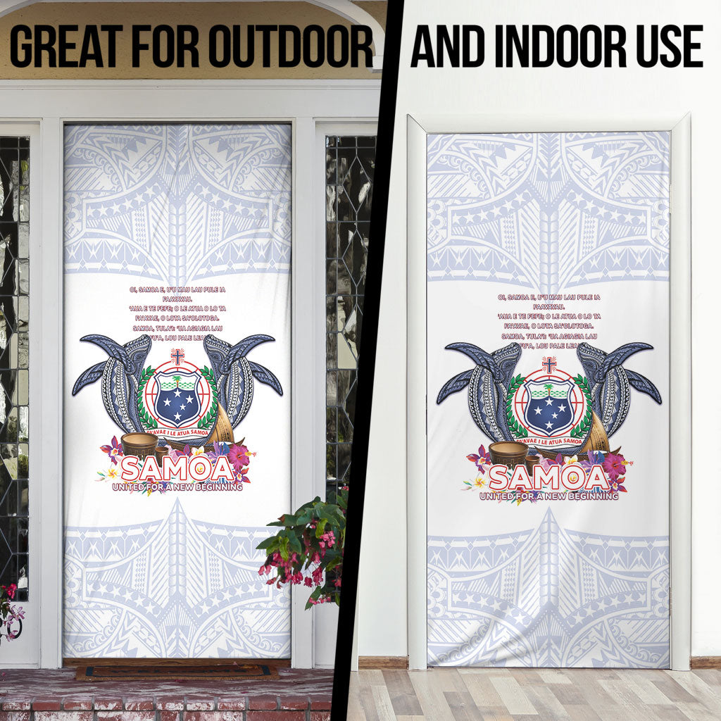 Samoa Independence Day Door Cover Samoa United For A New Beginning LT05 - Polynesian Pride