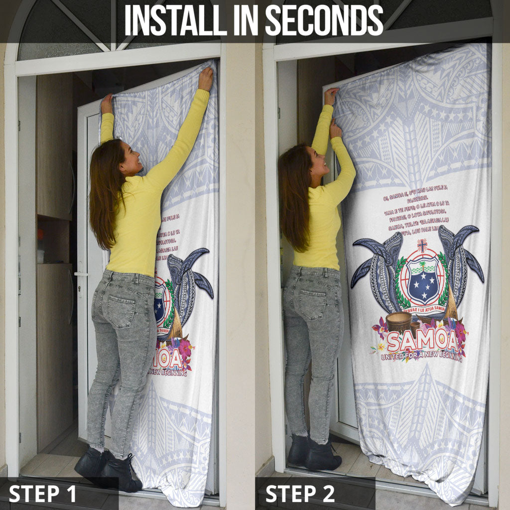 Samoa Independence Day Door Cover Samoa United For A New Beginning LT05 - Polynesian Pride